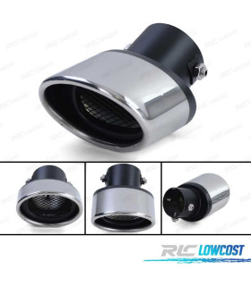 EMBOUT D'ÉCHAPPEMENT ACIER INOXYDABLE OVALE INCLINÉ