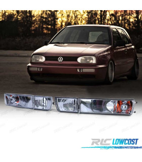 CLIGNOTANTS VOLKSWAGEN VW GOLF 3 91-97 CLAIR CHROMÉ