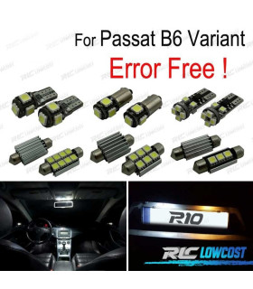 KIT 19 AMPOULES LED INTÉRIEUR POUR VOLKSWAGEN VW PASSAT B6 3C 5 06-11