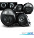 PHARES MERCEDES CLASSE E W210 95-99 ANGEL EYES FOND NOIR