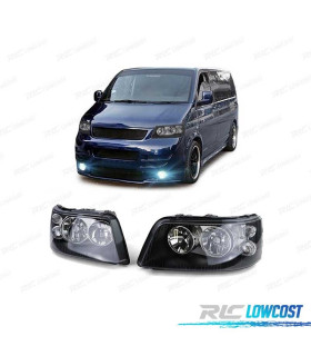 PHARES VOLKSWAGEN VW T5 03-09 FOND NOIR