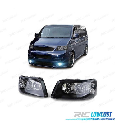 PHARES VOLKSWAGEN VW T5 03-09 FOND NOIR
