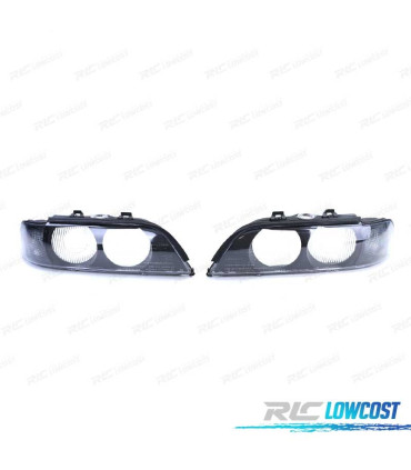 OPTIQUES AVANT POUR BMW E39 95-00 D2S NOIR FUMÉ