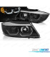 PHARES BMW E90 E91 05-08 YEUX ANGES 3D FOND NOIR CLIGNOTANT LED