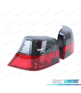 FEUX ARRIÈRE VOLKSWAGEN VW GOLF 4 ROUGE FUMÉ