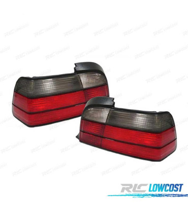 FEUX ARRIÈRE BMW E36 COUPÉ FUMÉ ROUGE LOOK M3
