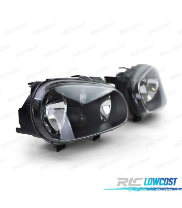 PHARES VOLKSWAGEN VW GOLF 4 MK IV 97-03 FOND NOIR BLACK EDITION