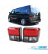 FEUX ARRIÈRE VOLKSWAGEN VW T4 TRANSPORTER MULTIVAN CARAVELLE 90-03 LED ROUGE FUMÉ