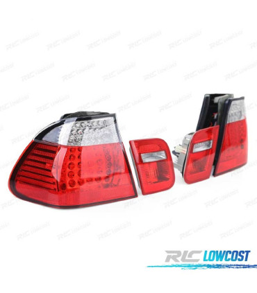 FEUX ARRIÈRE LED BMW E46 BERLINE 98-01 ROUGE CHROMÉ LOOK M3