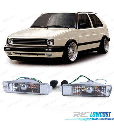 CLIGNOTANTS AVANT VOLKSWAGEN VW GOLF 2 84-91 CHROMÉ