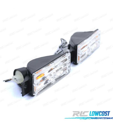 CLIGNOTANTS AVANT BMW E30 87-93 FOND CHROMÉ