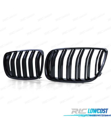 DOUBLE CALANDRE BMW X3 E83 06-11 NOIR BRILLANT