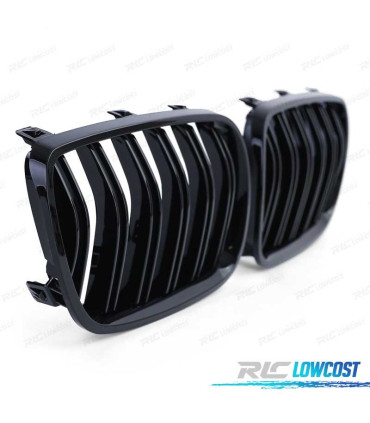 DOUBLE CALANDRE BMW X3 E83 06-11 NOIR BRILLANT