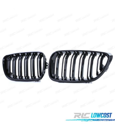 CALANDRE BMW F22 F23 LOOK M2 COULEUR NOIR BRILLANT