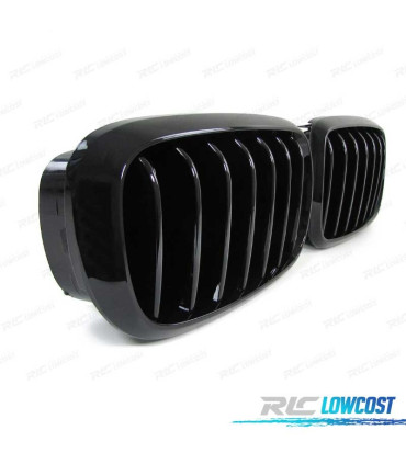 CALANDRES BMW X5 F15 X6 F16 13-18 LOOK M PERFORMANCE NOIR BRILLANT