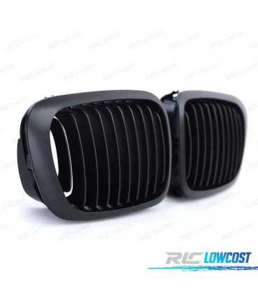 CALANDRES BMW E46 COUPÉ 99-03 CABRIO 00-03 NOIR MAT
