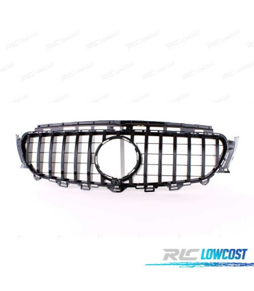 CALANDRE MERCEDES CLASSE E W213 16-18 LOOK GT NOIR BRILLANT