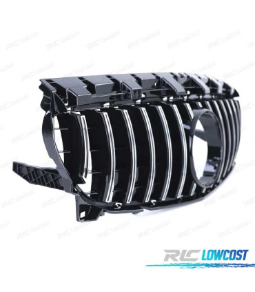 CALANDRE MERCEDES CLA C117 16-18 LOOK AMG GT NOIR CHROMÉ