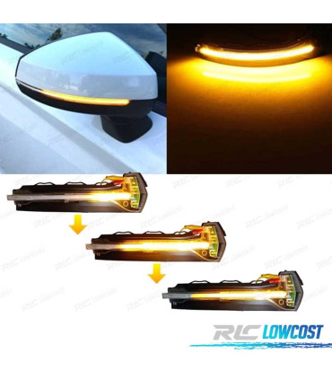 CLIGNOTANTS LED DINAMIQUES RÉTROVISEURS AUDI A3 8V 12-20