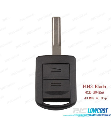 CLÉ COMPLÈTE HU43 OPEL AGILA MERIVA ASTRA CORSA C COMBO TIGRA VECTRA