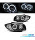 PHARES BMW E81 E87 E82 E88 ANGEL EYES CCFL FOND NOIR