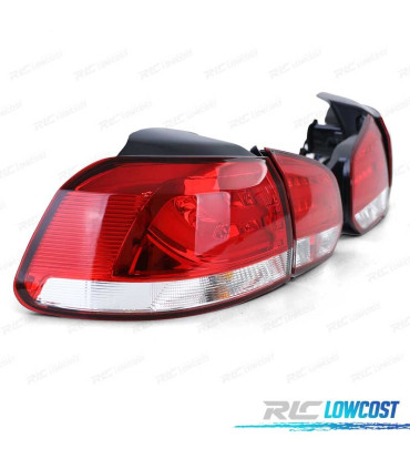 FEUX ARRIÈRE VOLKSWAGEN VW GOLF 6 08-12 BLANC LED