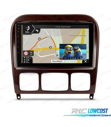 AUTORADIO GPS ANDROID 10 Mo CLASSE S W220 98-05