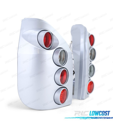 FEUX ARRIÈRE POUR OPEL ZAFIRA A 99-05 HELLA ARGENT