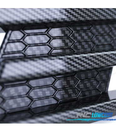 GRILLES ANTIBROUILLARD POUR VOLKSWAGEN VW GOLF 7 12-17 LOOK GTI CARBONE