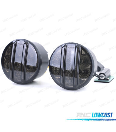 CLIGNOTANTS AVANT JEEP WRANGLER JK 07-17 LED NOIR FUMÉ