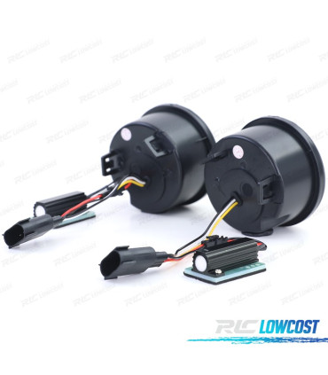 CLIGNOTANTS AVANT POUR JEEP WRANGLER JK 07- LED NOIR FUMÉ