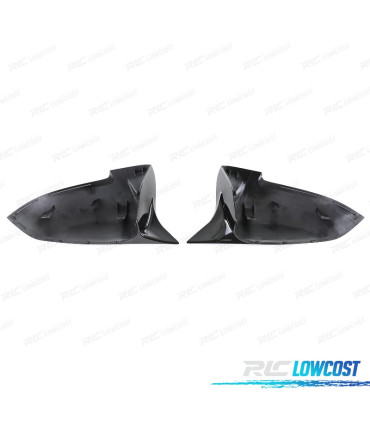 COQUES RÉTROVISEURS POUR BMW F10 F11 LCI F07 LOOK M NOIR BRILLANT