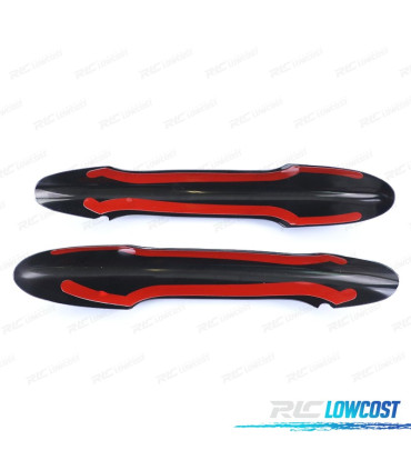 COQUES POIGNÉES DE PORTES MINI F55 F56 F57 NOIR BRILLANT