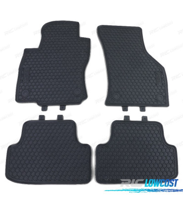 TAPIS EN CAOUTCHOUC POUR VOLKSWAGEN VW GOLF 7 12- 4 UNITÉS