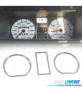 CONTOURS COMPTEURS TABLEAU DE BORD VOLKSWAGEN VW GOLF 2 83-92 CHROMÉ