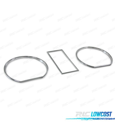 CONTOURS COMPTEURS TABLEAU DE BORD VOLKSWAGEN VW GOLF 2 83-92 CHROMÉ