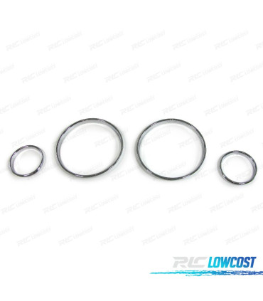 CONTOURS COMPTEURS TABLEAU DE BORD BMW X5 E53 99-07 E39 95-03 E38 99-07 CHROMÉ