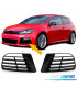 GRILLES ANTIBROUILLARD VOLKSWAGEN VW GOLF 6 5K1 09-13 R20 NOIR BRILLANT