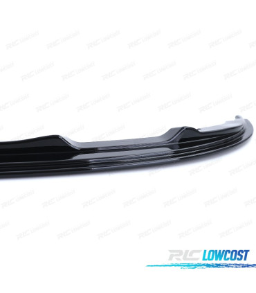 SPOILER LAME AVANT BMW E90 E91 LCI 08-12 LOOK M NOIR BRILLANT