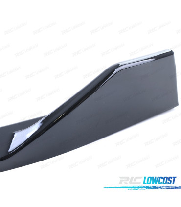 SPOILER LAME AVANT VOLKSWAGEN VW GOLF 6 08-12 NOIR BRILLANT