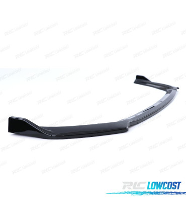 SPOILER LAME AVANT VOLKSWAGEN VW POLO 6 2G AW 17- NOIR BRILLANT