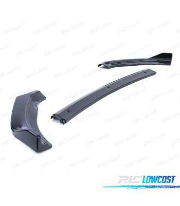 SPOILER LAME AVANT VOLKSWAGEN VW POLO 6 2G AW 17- NOIR BRILLANT