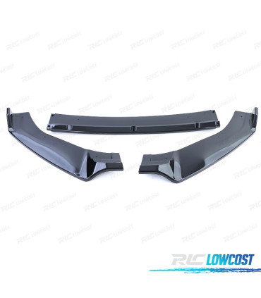 SPOILER LAME AVANT VOLKSWAGEN VW GOLF 7 7.5 12-20 NOIR BRILLANT