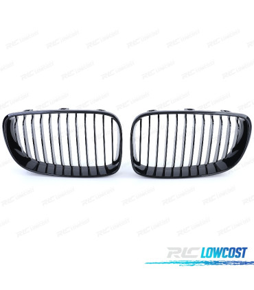 CALANDRES BMW E81 E82 E87 E88 07-12 LOOK M NOIR BRILLANT