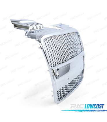 CALANDRE AUDI A4 B7 04-07 LOOK S LINE CHROMÉ PDC