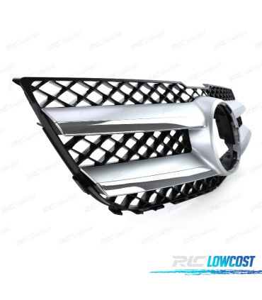 CALANDRE MERCEDES GLK X204 12-15 LOOK AMG NOIR ARGENT