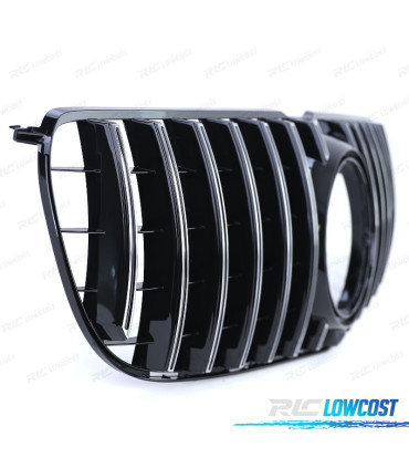 CALANDRE MERCEDES GLS X166 15-19 LOOK AMG GT NOIR CHROMÉ