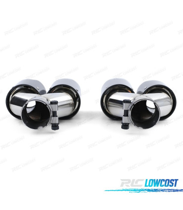 EMBOUT D'ÉCHAPPEMENT BMW LOOK M PERFORMANCE CHROMÉ CARBONE