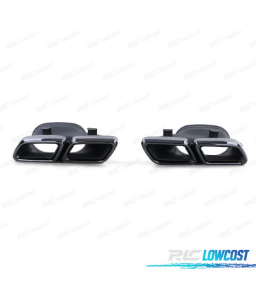 EMBOUT D'ÉCHAPPEMENT MERCEDES CLASSE C W205 14-18 LOOK C63 AMG