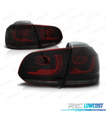 FEUX ARRIÈRE VOLKSWAGEN VW GOLF 6 08-12 LED ROUGE FUMÉ